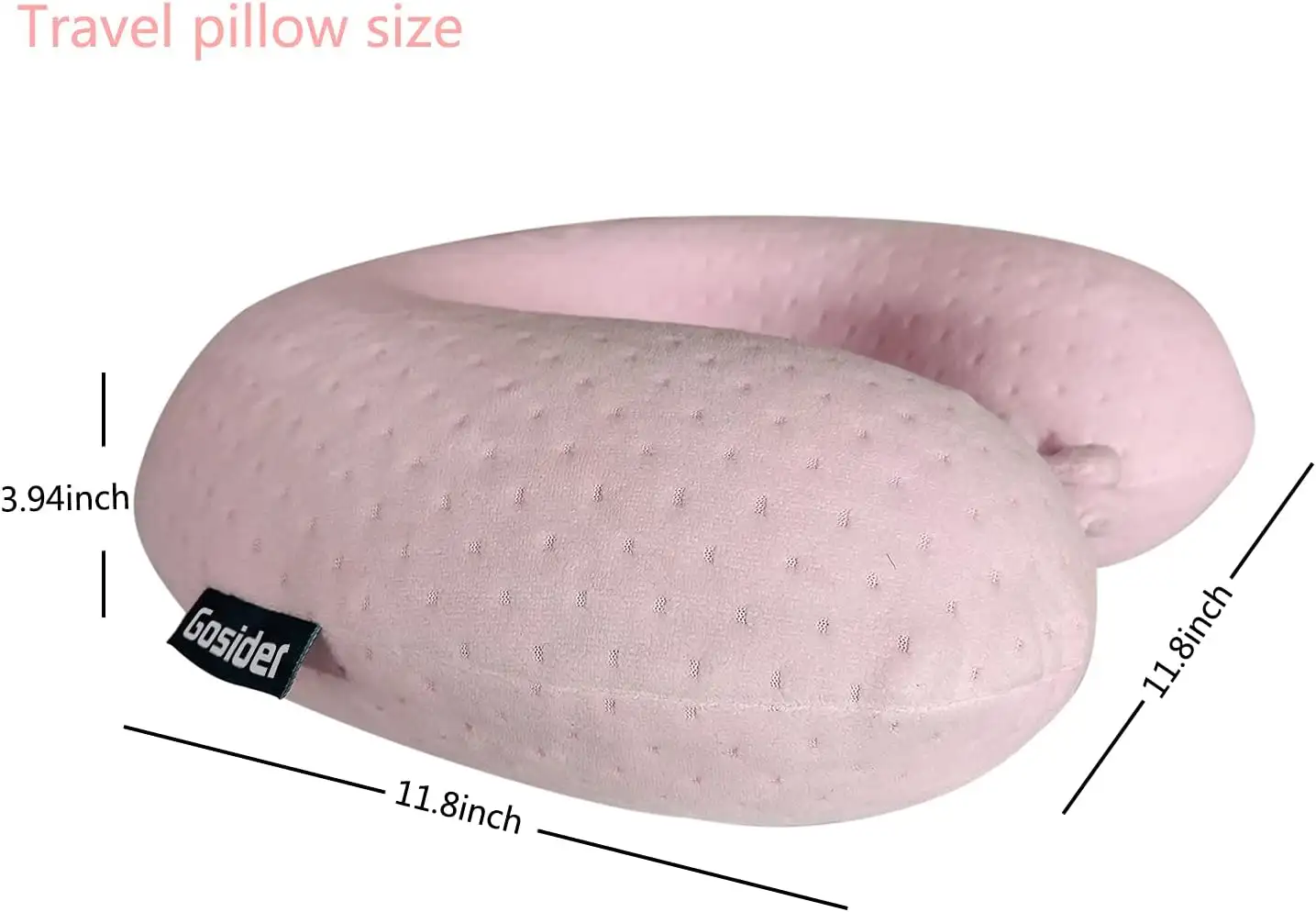 Gosider Neck Pillows for Sleeping Travel Pink Travel Pillow Comfortable U Shape Memory Foam Pillows - 61OWm2O3F4S._AC_SL1500_